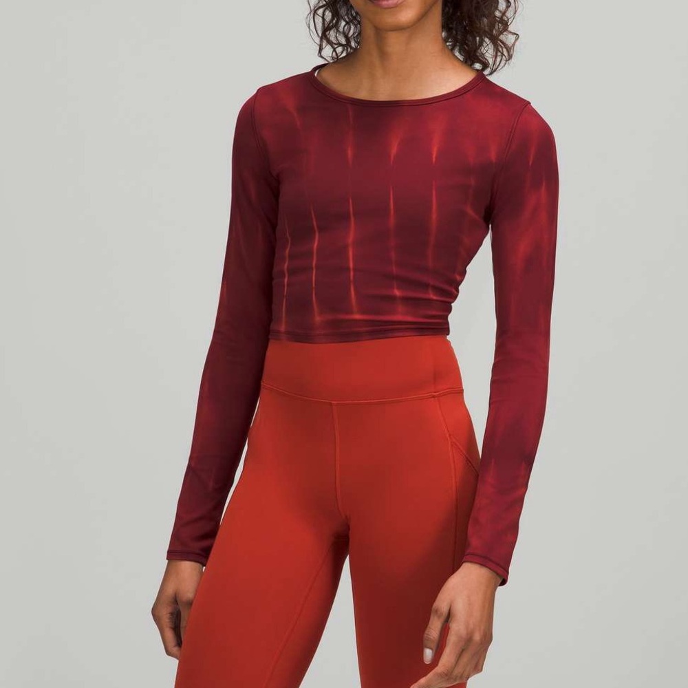 Lululemon Wunder Train Cropped Long Sleeve Shirt - Picture 1 of 8